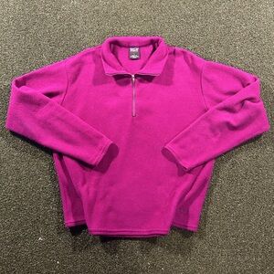 Vintage Patagonia Capeline 1/4 Zip Plum Pullover Fleece